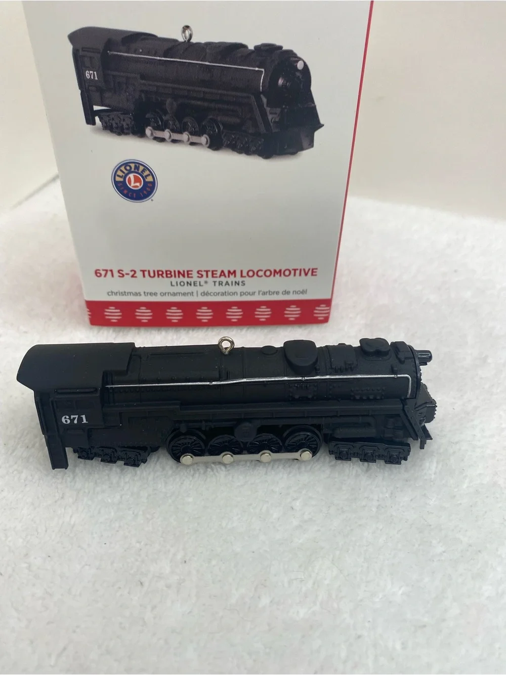 Hallmark Keepsake 2017 Lionel Train 671 S-2 Turbine Steam Locomotive Ornament